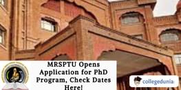 MRSPTU PhD Application Opens